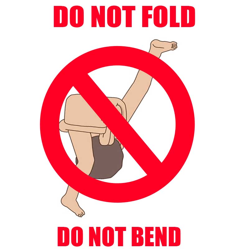 Jery Smith DO NOT FOLD and DO NOT BEND graphic for USPS packages!